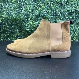 Steve Madden Men's Highline Suede Chelsea Boot, Sand Suede, 9M